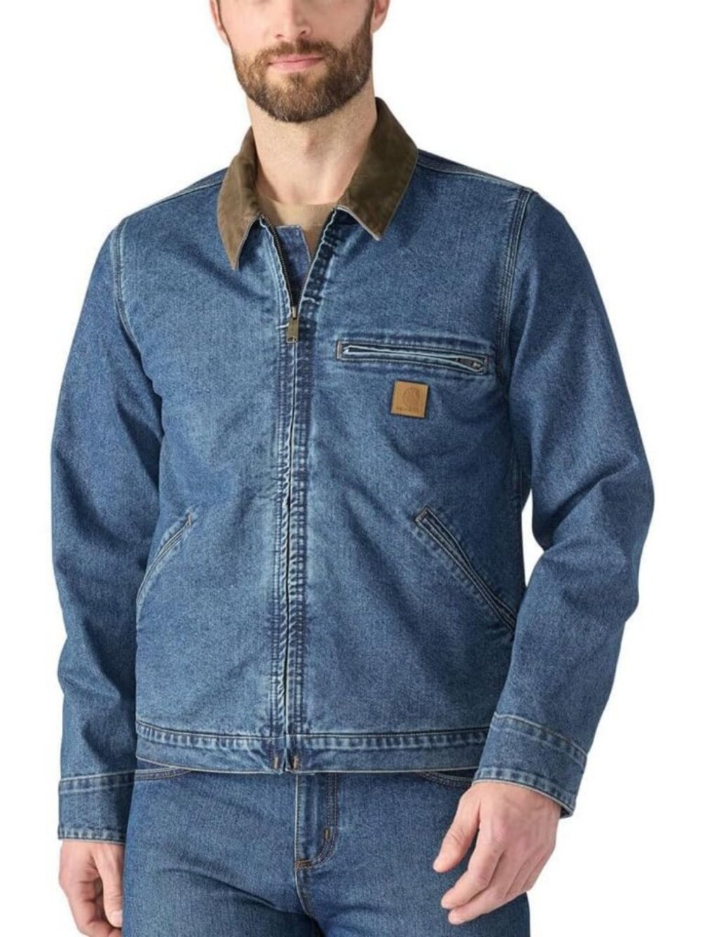 Stylish Men's Denim Detroit Jacket - Classic Fit, Durable, Versatile Outerwear